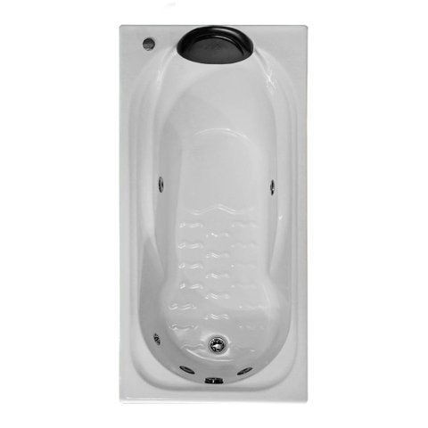 Banheira Retangular Hortênsia Combate com Hidro em Acrílico