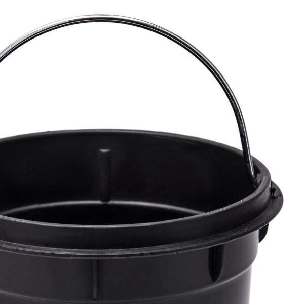 Lixeira Redonda 12 Litros, com Pedal e Cesto Removível - Aço Inox - 6