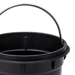 Lixeira Redonda 12 Litros, com Pedal e Cesto Removível - Aço Inox - 6