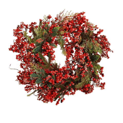 Guirlanda de Natal com Frutinhas Vermelhas