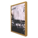 Ver imagem 5 de Quadro Decorativo Abstrato Black White em Moldura Caixa Tacolado Moldura Trad 1cm Preta com Vidro 30