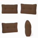 Ver imagem 2 de Almofada Decorativa Laura Cheia Fofinha com Zíper 36x60 Linho para Sofá Cama Poltrona Fibra Silicona