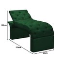 Ver imagem 3 de Maca Estofada Estética Cílios Regulável Spa Veludo Ana Clara:verde