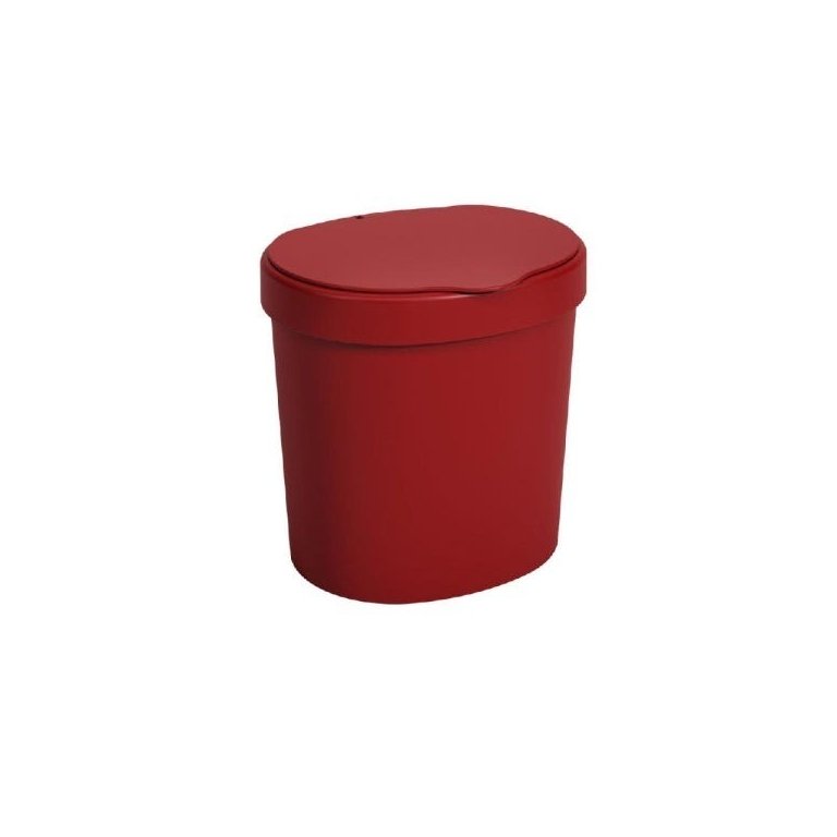 Lixeira Pia 2,5 L Vermelho Alta Qualidade