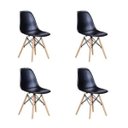 Ver imagem 1 de Kit 4 Cadeiras Eames Eiffel - Preto PROLAR