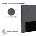 Ver imagem 2 de Cabeceira Queen 1,60m Esmeralda Suede Cinza