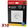 Kit 10 Spot LED Cob Quadrado 3W Direcionável Bivolt Avant - Branco Quente - 1