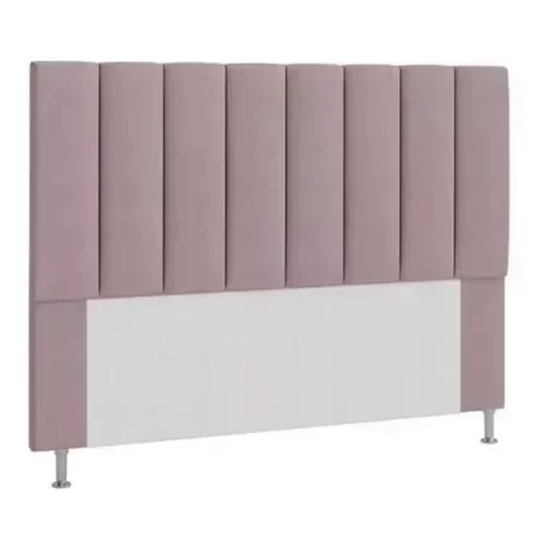 Cabeceira Moderna Estofada 140cm Carla Casal Rose
