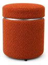 Ver imagem 3 de Kit de Puff Cinta Superior Prata, Cor Terracota Boucle - Let Móveis