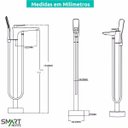 Ver imagem 7 de Kit Banheira Imersão Freestanding de Luxo 1.50m C/mist Preto