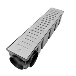 Ralo Quintal 10x50 Inox 304 Sistema Abre Fecha Coletor Modular Preto Multi Saídas - 2