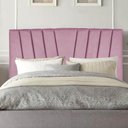 Ver imagem 2 de Cabeceira Bélgica Cama Box Casal 160 Cm Suede Rosa Bebê