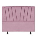Ver imagem 1 de Cabeceira Bélgica Cama Box Casal 160 Cm Suede Rosa Bebê