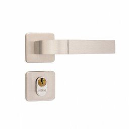 Fechadura Externa Roseta 40mm MGM Módena Rosa/Alumínio - 1 Fechadura Externa Roseta 40mm MGM Módena Rosa/Alumínio - 1