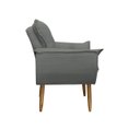 Ver imagem 4 de Kit 02 Poltronas Decorativas Opala Lux Sala Recepeção Cinza - Visan Estofados