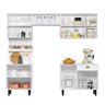 Kit Cozinha 8 Portas com Pistão a Gás + Balcão Pepper - Nicioli - Branco UV - Nicioli - 2