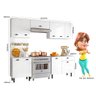 Kit Cozinha 8 Portas com Pistão a Gás + Balcão Pepper - Nicioli - Branco UV - Nicioli - 3