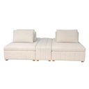 Ver imagem 4 de Sofá Ilha Jasmim 2 Lugares 228cm Off White Bouclé Contemporâneo Sallar Home