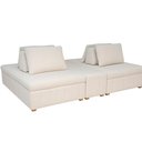 Ver imagem 7 de Sofá Ilha Jasmim 2 Lugares 228cm Off White Bouclé Contemporâneo Sallar Home