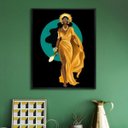 Ver imagem 2 de Quadro Decorativo Oxum - Silhueta 60x48cm:madeira Branca