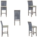 Ver imagem 5 de 3 Banqueta em Alumínio Roma Marrom Corda Náutica Tecido 3