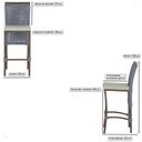 Ver imagem 2 de 3 Banqueta em Alumínio Roma Marrom Corda Náutica Tecido 3