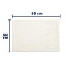 Tapete Joy para Banheiro 50cm X 80cm Branco Kapazi - 4