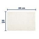 Ver imagem 4 de Tapete Joy para Banheiro 50cm X 80cm Branco Kapazi