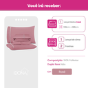 Ver imagem 3 de Jogo de Lençol King 4 Peças 400 Fios Ponto Palito Rose Toque Macio Premium Casa Dona