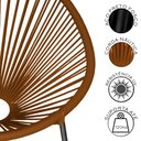 Ver imagem 3 de Conjunto 3 Cadeiras para Area Externa Acapulco em Aço Carbono e Corda Náutica