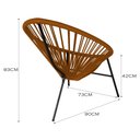 Ver imagem 6 de Conjunto 3 Cadeiras para Area Externa Acapulco em Aço Carbono e Corda Náutica