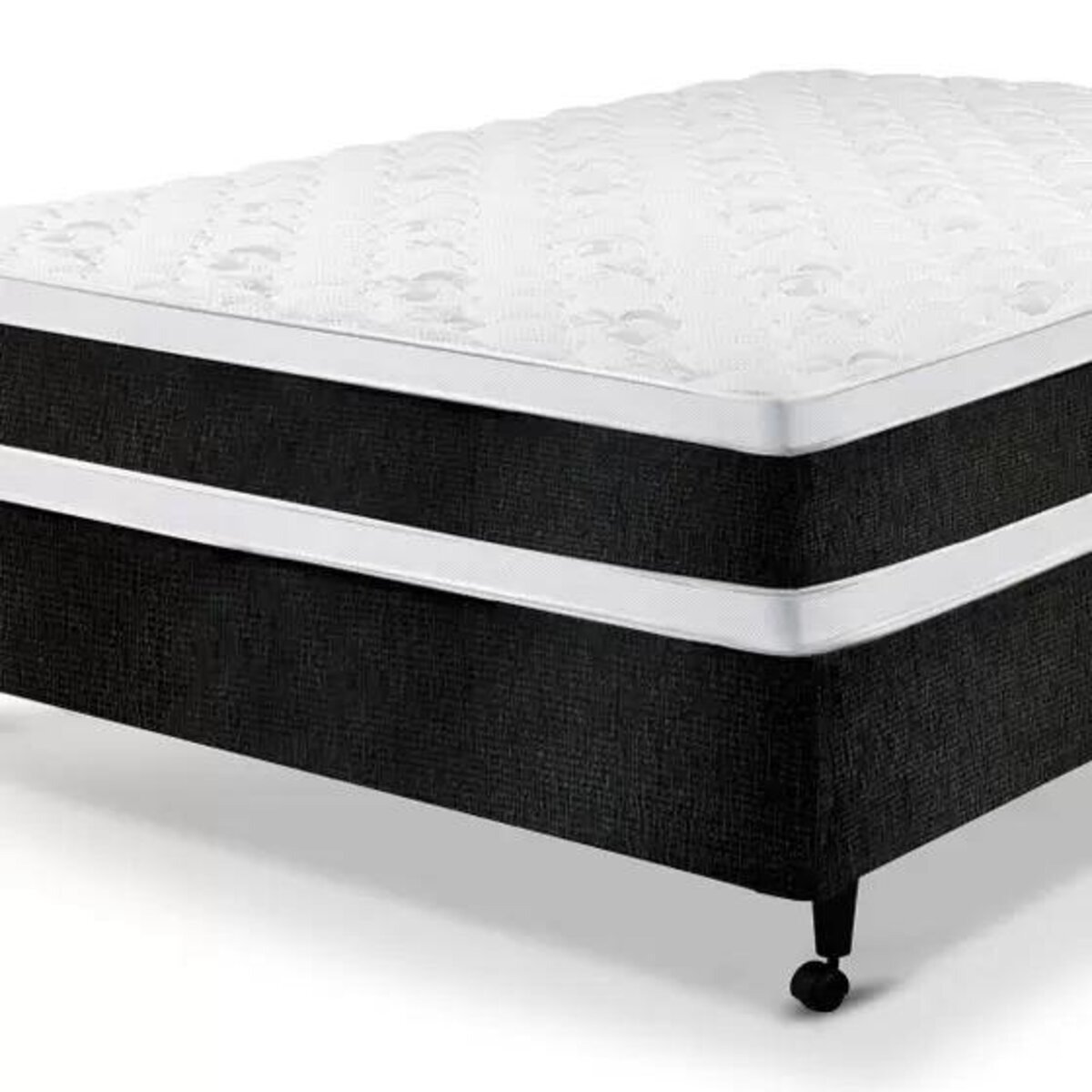 Cama Box Casal Castor Black e White Air Double Face D45 138x188x54 + Box Castor - 4