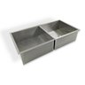 Cuba Dupla Gourmet Inox AJL 40x40 CUBA DUPLA QUADRADA INOX - 4