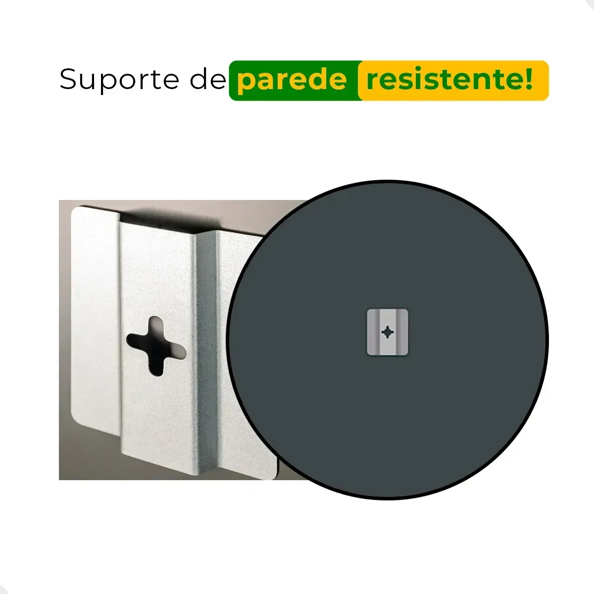 Ver imagem 5 de Espelho Decorativo Redondo para Escritório Sala Quarto Banheiro com Led Frio 30cm + Suporte