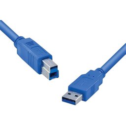 Cabo para Scanner Impressora Usb 3.0 Azul A-b 3 Metros - 4