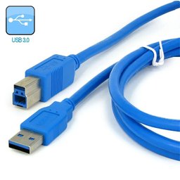 Cabo para Scanner Impressora Usb 3.0 Azul A-b 3 Metros - 5