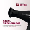 Ver imagem 2 de Secador de Cabelos Mondial Power Shine Black SC-13, 2 Vel, 3 Temp, 1800W, Preto - 220V