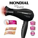 Ver imagem 7 de Secador de Cabelos Mondial Power Shine Black SC-13, 2 Vel, 3 Temp, 1800W, Preto - 220V