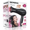 Ver mais imagens de Secador de Cabelos Mondial Power Shine Black SC-13, 2 Vel, 3 Temp, 1800W, Preto - 220V