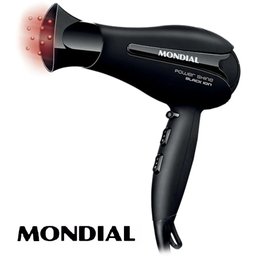 Secador de Cabelos Mondial Power Shine Black SC-13, 2 Vel, 3 Temp, 1800W, Preto - 220V - 6