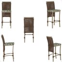 Ver imagem 5 de Mesa Bistrô e 2 Banquetas Roma Fendi Corda Náutica Estofado 5 Trama Original