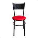 Ver imagem 5 de Conjunto 6 Cadeiras Pretas para Cozinha Viena Cor:vermelho