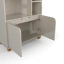 Ver imagem 3 de Livreiro / Multiuso Ta 2 Portas + 8 Nichos para Organização Cor Off White