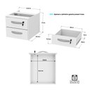 Ver imagem 5 de Mesa de Escritório em L 120x60cm com Gaveta + Cadeira Ergonômica Reclinável