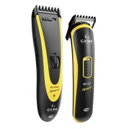 Kit Máquina De Corte Gama Italy GCS547 Sport, USB, Preto/Amerelo - Bivolt - 2