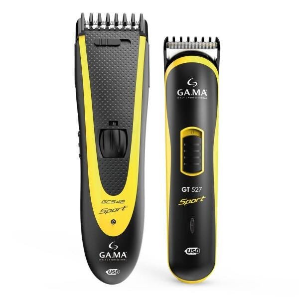 Kit Máquina De Corte Gama Italy GCS547 Sport, USB, Preto/Amerelo - Bivolt é boa?