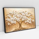 Ver imagem 2 de Quadro Decorativo Árvore com Flores Brancas Sala Quarto Casa Escritório
