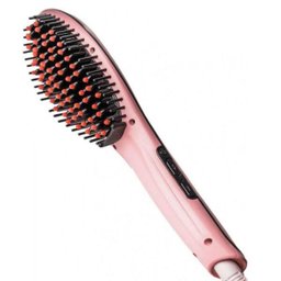 Escova de Cabelo Cerdas Cerâmica Ana Hickmann, Display LCD, Rosa - Bivolt - 1