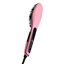 Escova de Cabelo Cerdas Cerâmica Ana Hickmann, Display LCD, Rosa - Bivolt - 2