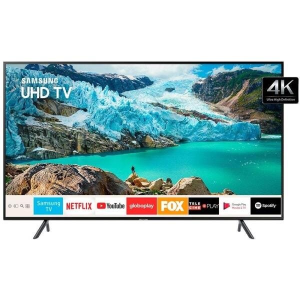 Smart TV LED 50 Polegadas Samsung Un50Ru7100Gxzd, 4K Hdr, Wi-Fi, USB, HDMI, Bluetooth, 60Hz - 1